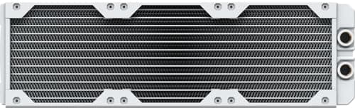 Image of CORSAIR Hydro X Series XR5 360mm V2 Custom Cooling Radiator – Compatible with iCUE LINK Fans, 3x120mm Fan Mounts, Screw Protection Plates, G1/4” Threads – White