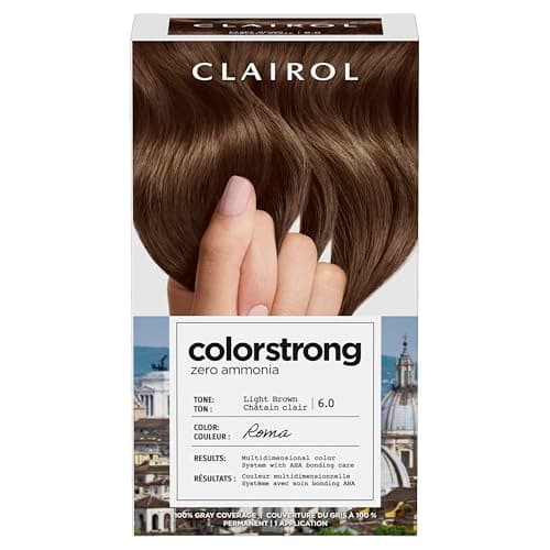 Image of Clairol Colour Strong Permanent Hair Dye - 6.0 Light Brown