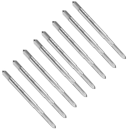 Image of sourcing map 8pcs Straight Flute Thread Tap, M2.5 x 0.45 Metric Screw Threading Tapping Tool Thread Milling Machine Taps, High-Speed Steel 6542 (HSS 6542)