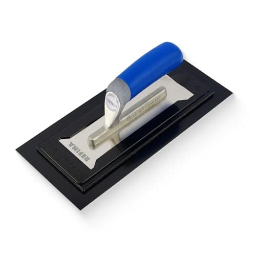 Image of REFINA PLAZIFLEX Plastering Trowel -12" x 5.5" (300mm x 140mm) 1mm Foam Backed Plaster Trowel - Lightweight Interchangeable Plastering Tools for Gypsum Plaster & Skim Coat