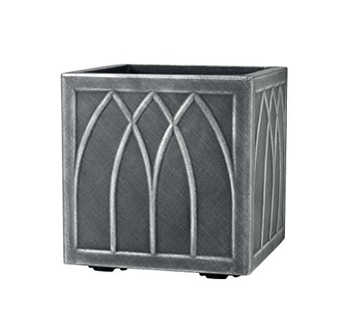Image of Stewart 5121031 32 cm Square Versailles Planter - Pewter