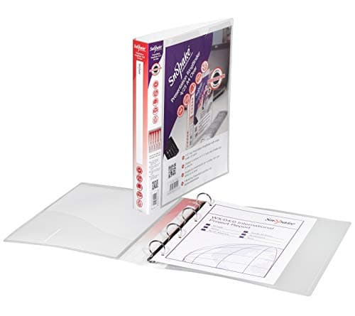 Image of Snopake A4 4 O-Ring 25 mm Presentation RingBinder – Clear [Pack of 1] Ref: 13368s