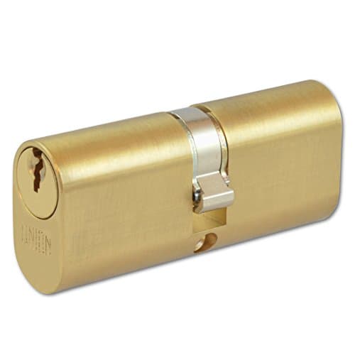 Image of UNION 2X6 Oval Double Cylinder - 74mm 37/37 (32/10/32) Brass