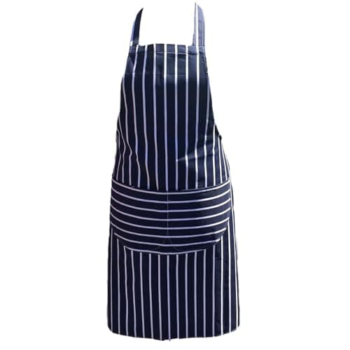 Image of Discounted Cleaning Supplies Kitchen Chef Apron for Men & Women - Butchers Apron for Men - Men’s Apron for Cooking - Professional Chefs Apron Double Pockets – Blue