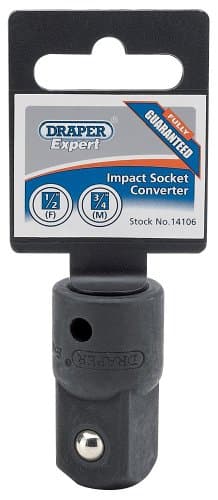 Image of Draper 14106 1/2-Inch Female to 3/4-Inch Male Impact Socket Converter