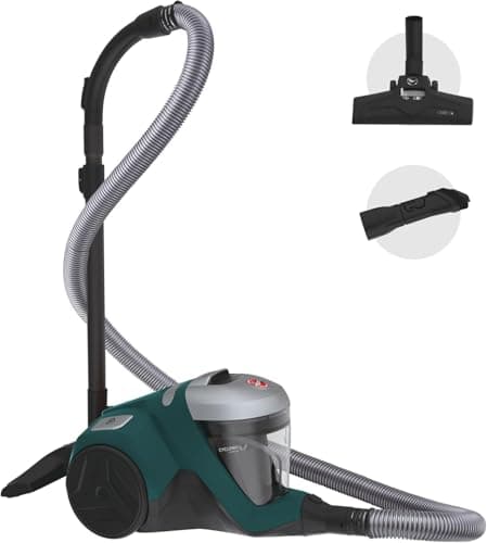 Image of Hoover H-POWER 300 Cylinder Vacuum Cleaner - Powerful Cyclonic, Lightweight, Long Reach and Extra Stretch Hose Perfect for Stairs, Allergy Hepa H13 Filter, Large 2L Capacity, Bagless, 850w [HP310HM]