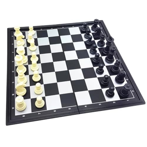 Image of Lexibook, Chessman Classic, Magnetic and Foldable Chess, 32 Pieces, Family Board Game, Black/Grey, CGM320