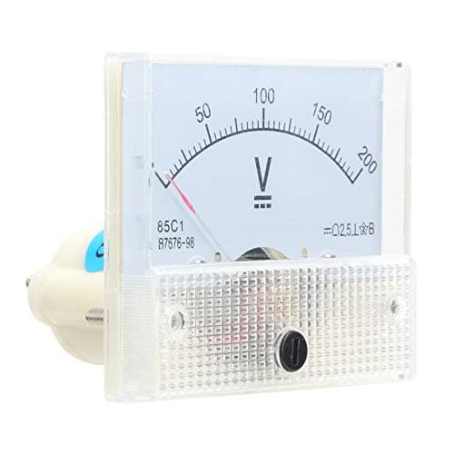 Image of Fafeicy DC Voltmeter Panel Voltage Meter 85C1 DC 0 to 200V Power Tester Measurement Instrument