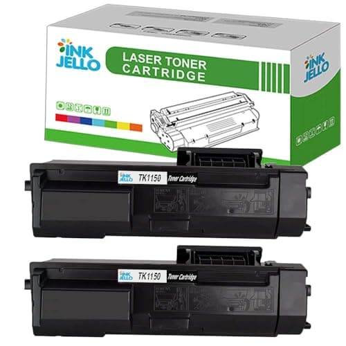 Image of InkJello Compatible Toner Cartridge Replacement for Kyocera ECOSYS M2135dn M2635dn M2735dw P2235dn P2235dw TK1150 (Black, 2-Pack)