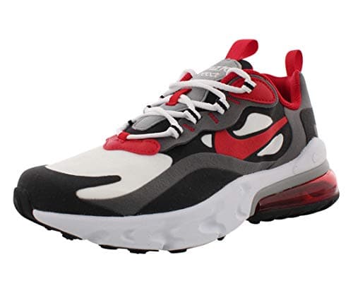 Image of Nike NIKE AIR MAX 270 REACT (GS), Boy's Running Shoe, Iron Grey Univ Red Black White, 4 UK (36.5 EU)