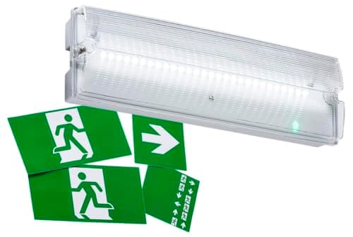 Image of Knightsbridge 230V IP65 3W LED Emergency Bulkhead Maintained/Non- Maintained, White