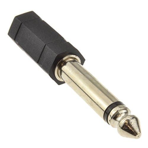 Image of kenable 3.5mm Stereo Jack Socket to 6.35mm Mono Jack Plug Adapter Converter