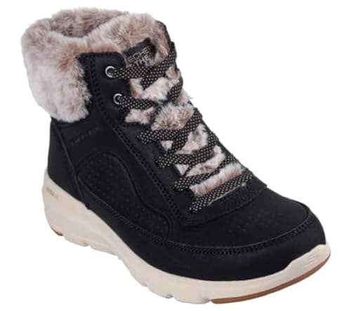 Image of Skechers Women's On-The-go Glacial Ultra Sneaker Boot Ankle, Black, 6.5 UK