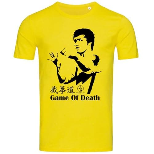Image of URBAN SHAOLIN Game of Death/Kung Fu Film Regular Fitted T-Shirt, Large, Yellow