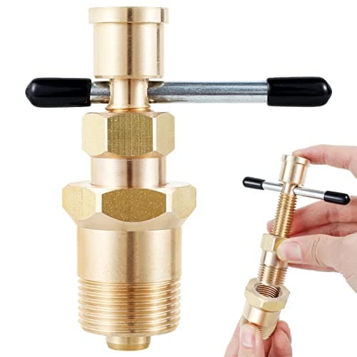 Image of ATopoler Olive Remover Tool,Heavy Duty Metal Olive Removal Tool,Solid Brass Copper Gas Pipes fittings,Not Damage The Pipe Solid Brass Pipe for 1/2-3/4 inch Copper Pipes