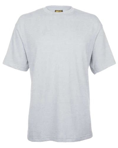 Image of Mens Breathable Premium T Shirts Sizes XS to 4XL by MIG - Work Casual Sports Leisure (XL/Extra Large, Heather Grey)