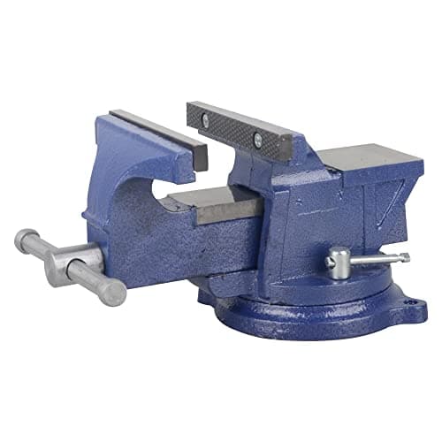 Image of DAYUAN 4 Inches 360° Steel Bench Vice With Anvil Base - Heavy Duty Table Clamp Swivel Industrial Workshop