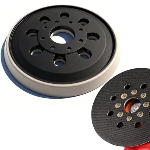 Image of 5 Inch 8 Hole 125mm Hook & Loop Sander Pad Replacement, Random Orbital Sander Backing Pad Compatible with Bosch GEX 125-1 AE, PEX 220/A/AE & Skil 7402 7490 Sanders(1Pc)