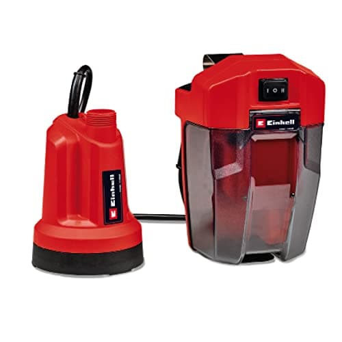 Image of Einhell Clean Water Pump 18V Power X-Change, Submersible Pump for Emptying Pools and Hot Tubs, Flat Suction Up to 1 mm, 4500 l/h, 0.8 Bar, Without Battery GE-SP 18 LL Li Solo