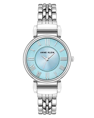 Image of Anne Klein Women's Bracelet Watch, Silver/Light Blue