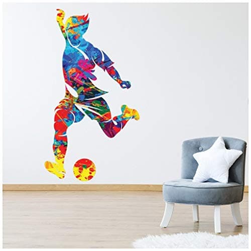 Image of azutura Paint Splash Football Wall Sticker available in 8 Sizes Digital
