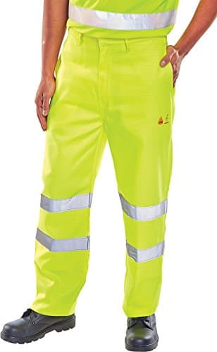 Image of FIRE RETARDANT ANTI STATIC TROUSERS EN471 SATURN YELLOW 34T