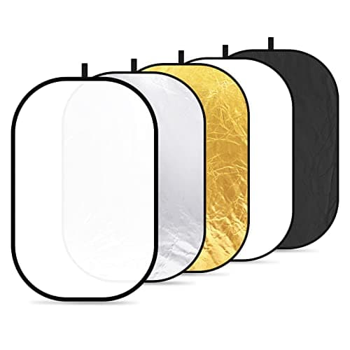 Image of Neewer 5 in 1 Portable Multi 40"x 60"/100 x 150CM Camera Lighting Reflector/Diffuser Kit with Carrying Case for Photography