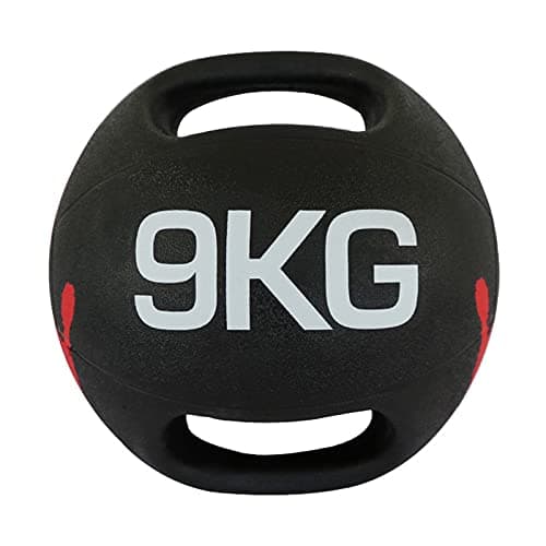 Image of Medicine Ball Double Handle Fitness Ball, Male And Female Core Strength Training Aerobics Rubber Ball, 3kg/4kg/5kg/6kg/7kg/8kg/9kg/10kg (Size : 9kg/19.8lbs)