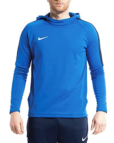 Image of NIKE Men's Academy 18 Hoodie, Royal Blue Obsidian/(White), M UK