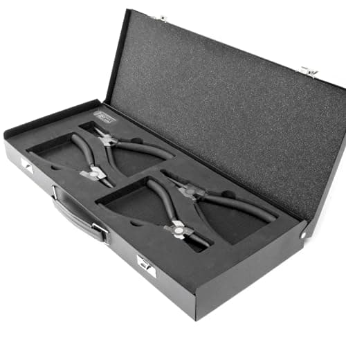 Image of Zehn Tools 4 Piece Circlip Pliers Set in Foam Tray & Metal Storage Tool Box