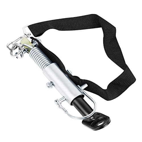 Image of Steel Bicycle Trailer Hitch Coupler with Nylon Strap - Adapter for Mountain & Road Bikes