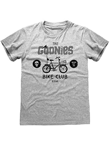 Image of Official The Goonies Bike Club Unisex Heather Grey T-Shirt, Medium