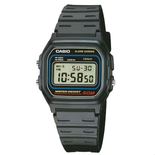 Image of Casio W59-1V, Men's Wristwatch, Grey/Black, Strap