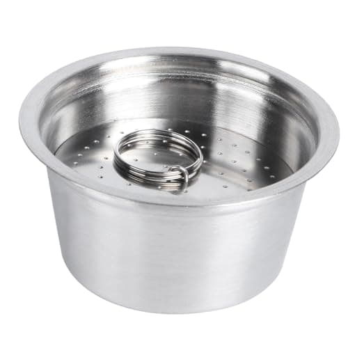 Image of Refillable Coffee Capsules Cup, Lor Coffee Machine Refillable Pods Stainless Steel Reusable Capsules Compatible with Maker (Purple)