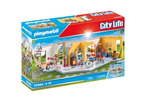 Image of Playmobil City Life 70986 Modern House Floor Extension, With Light Effects, Toy for Children Ages 4+