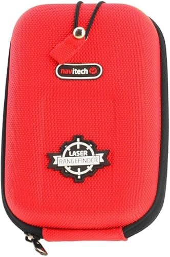 Image of Navitech Red EVA Hard Case/Rangefinder Cover Compatible With Ben Sayers LX1000 Laser Golf Rangefinder