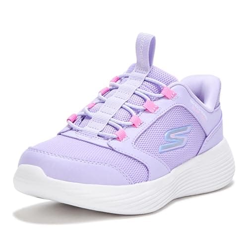 Image of Skechers Girl's Go Run 400 V2 Tetra Speed Sneakers, Lavender Synthetic/Textile, 12 UK Child