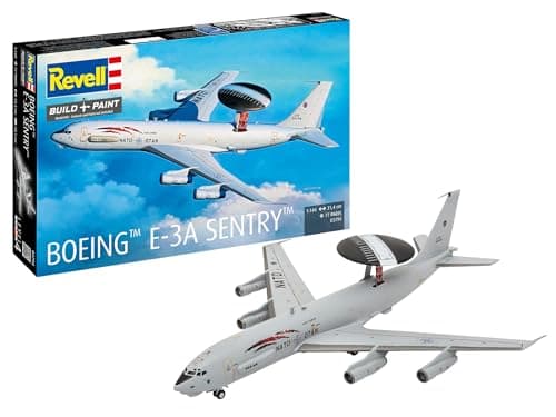 Image of Revell 03794 Boeing E-3A Sentry Aircraft 1:144 Scale Unbuilt/Unpainted Plastic Model Kit