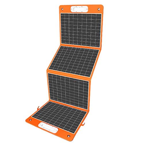Image of Flashfish 100W 18v Foldable Solar Panel, High-Efficiency Solar Charger with Dc Output & 65W USB.C QC3.0 Port for Portable Power Station, Camping, Travel & Outdoor