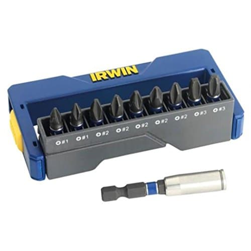 Image of IRWIN 1923432 IRWIN 1923432 Impact Screwdriver Bit Set of 10 Mixed