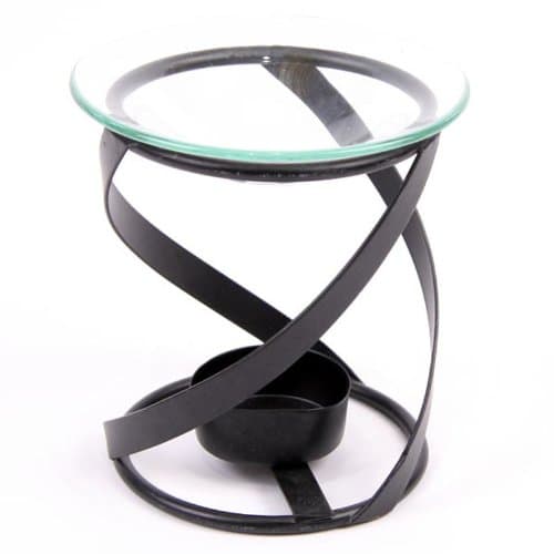 Image of Puckator OB98 Spiral Metal Oil Burner 10cm x 10cm x 11cm