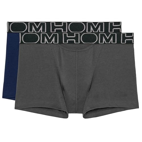 Image of HOM, Mens, Boxerlines 2-Pack HO1 Boxer Briefs, Black, M