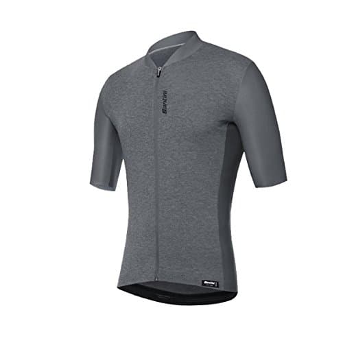 Image of Santini 365 Classe Short Sleeve Jersey - Grey, 2X-Large