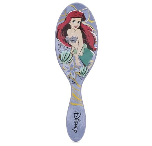 Image of WetBrush Original Detangler Hair Brush with Ultra Soft Intelliflex Bristles to Gently Separate Knots With Ease, Wet Brush Detangler Is Gentle on Hair, Disney Elegant Princess, Ariel