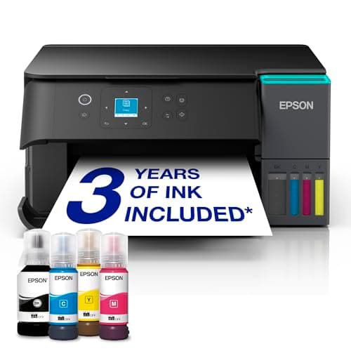 Image of Epson EcoTank ET-2955 A4 Multifunction Wi-Fi Ink Tank Printer, With Up To 3 Years Of Ink Included, Black