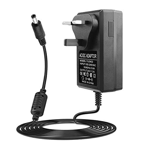 Image of LeTaoXing 24V 2A Power Adapter, AC 100-240V to DC 24V 2A, 5.5mm x 2.5mm Barrel Connector, Compatible with LED Strip Lights, Wireless Routers, CCTV Security Cameras