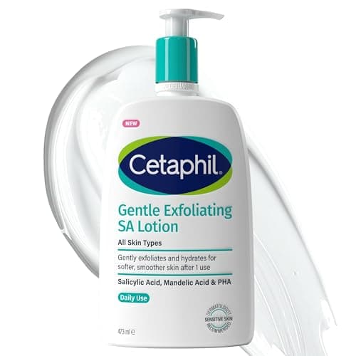 Image of Cetaphil Gentle Exfoliating Salicylic Acid Lotion, SA Face Cream & Body Moisturiser for Dry, Rough & Bumpy Skin 473ml, Packaging May Vary