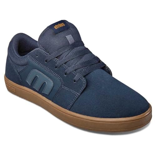 Image of Etnies Cresta Mens Skate Trainers in Navy Gum - 8 UK