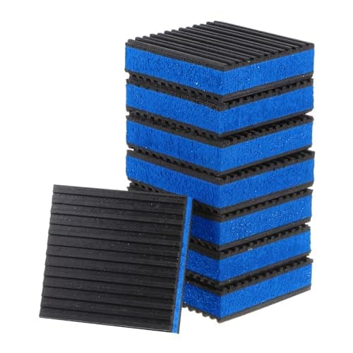 Image of TA-VIGOR 8pcs Rubber Anti Vibration Pads 3x3x7/8 Inch EVA Shock Absorbing Feet for Air Conditioner Washer Dryer HVAC Equipment, Non-Slip Vibration Dampers