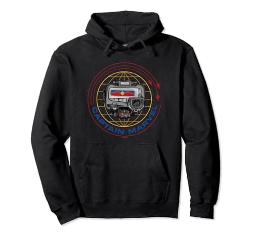 Image of Captain Marvel Pager Pullover Hoodie